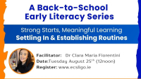 Settling In & Establishing Routines- Start the school year with clarity, confidence, and purpose.