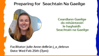 Preparing for  Seachtain Na Gaeilge- Ceardlann Gaeilge do mhúinteoirí le haghaidh  Seachtain na Gaeilge